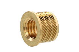 低カドミウム黄銅/生地 フランジビットインサートM2×3.0×3.0 [FB-2001]　【 お得セット ： 100個入り 】