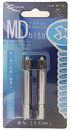 + MD 激安特価品 bits マグネット 【当店限定販売】 ネジキャッチ全長＝65mm
