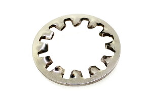 ステンレス/生地 歯付きワッシャー (内歯形)M2.3 【 バラ売り : 10個入り 】