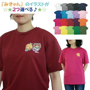 ドライメッシュ Tシャツ みきゃん 2025ニューイラスト 愛媛県 みかん glimmer 卒業記念 1枚から オーダーメイド 母の日 父の日 記念品 応援用 チーム グループ 体育祭 学園祭 イベント #00300