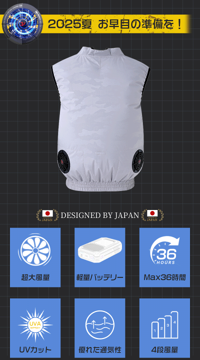ファン付きベスト 空調作業服30000mAh大容量バッテリー9枚羽根高出力ファン Amazon.co.jp: [Sumeriy] 空調作業服 ベスト 30000mAh大容量