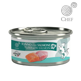 シェフ ツナ・サーモン 80g キャットフード ウェットフード 缶詰 CHEF