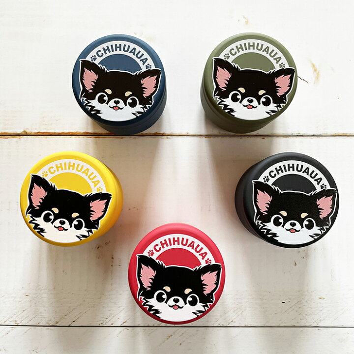 楽天市場 おやつ缶 チワワ 黒 小 トリーツケース スタンプ屋 ねこの手も借りたい
