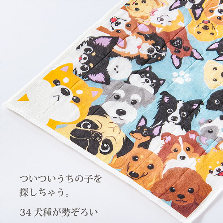 楽天市場 ふきん 蚊帳織り 犬 かや織り フキン スタンプ屋 ねこの手も借りたい