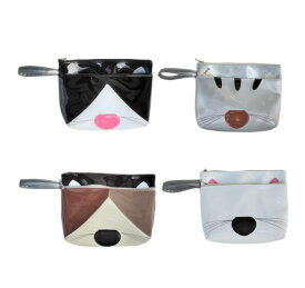 【お得なクーポン発行中】日本製 手作り 猫のパッチワークポーチ エナメル|大きめ ハチ割れ猫 三毛猫 白猫 トラ猫 グッズ 雑貨 小物 誕生日 プレゼント 女性 |