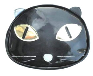 黒猫のポーチ 黒猫雑貨 グッズ 金目猫|ねこ ネコ 猫グッズ 雑貨 プレゼント|