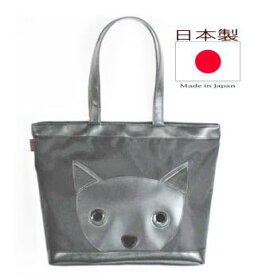 【クーポン発行中】トートバッグ ファスナー付き 軽い 大きめ ナイロン a4 横 ブラック｜黒チワワ 犬柄 グッズ 雑貨 一泊旅行 手提げ バック｜お出かけ 犬用品 好き プレゼント 手作り おしゃれ おもしろ オリジナル おすすめ 人気｜