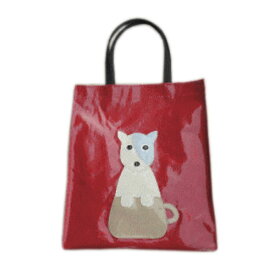 ぶりっこワンちゃん 犬雑貨 サブバッグ トート a4|通勤 おしゃれ 書類 ブルテリア柄 雑貨 グッズ 好き プレゼント モチーフ おもしろ カップ犬|【送料無料市場】