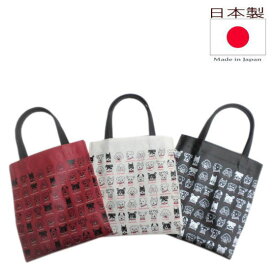 犬雑貨 犬柄グッズ サブバッグ トート 通勤 おしゃれ 折りたたみ|手提げバッグ レディース メンズ かわいい ミニトートバッグ お弁当 モチーフ 好き プレゼント 小物 ビニールコーティング ラミネート 犬図鑑 犬顔 黒 赤 生成り|【送料無料市場】