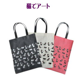 猫の集会 猫トートバッグ 猫グッズ プレゼント 雑貨 猫好き 誕生日 女性 ビニールコーティング トートバッグ