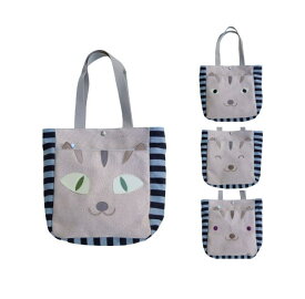 猫顔バッグ グッズ 雑貨 猫柄 コットン 大きめ 猫 トートバッグ 猫グッズ プレゼント 雑貨 猫好き 誕生日 女性