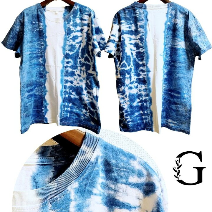 楽天市場】＼20％オフクーポンあり／ 半袖Tシャツ タイダイ染め 藍染 