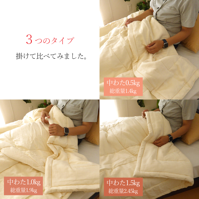 真綿布団 肌掛け布団 シングル 詰め物シルク100％ 0.5kg 綿100％ダブルガーゼ生地 日本製 10便 なごみ ASS0002T |  寝ころん太くん