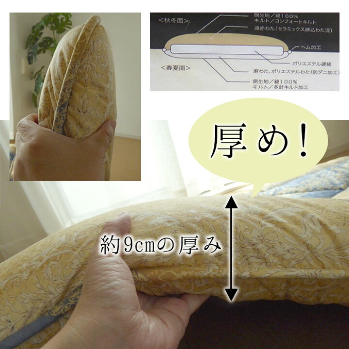 楽天市場】日本製 オールシーズン 敷き布団 ダブル 140×210cm かため 