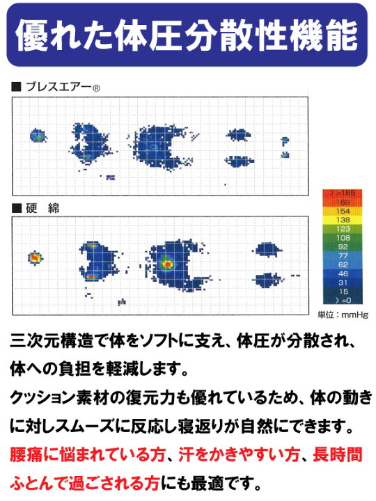 楽天市場 送料無料 日本製 ブレスエアー ごろ寝敷き布団 ごろ寝布団 70 1 5cm お昼寝 芯まで洗える オールシーズン 腰痛対策ごろ寝マット 抗菌防臭 16便 エアーサポート Ass0003t E 02 寝ころん太くん