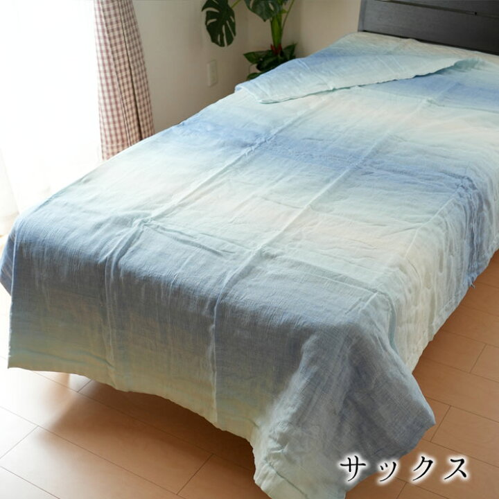 楽天市場】日本製 近江ちぢみ 肌掛け布団 シングル 150×210cm オール麻 