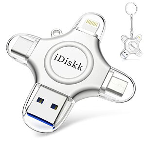 Apple mfiF؍ 4in1 iPhone15Ή iDiskk iPhone usb 512GB Lightning+USB+Type-C+MicroRlN^ OttbVhCu OXg[W gт̃Xy[Xg ACtH