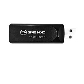 限定 SEKC USBメモリ 128GB 高速 USB 3.1対応(Type-A Gen 1) 最大読出速度130MB/s スライド式 ブラック 2 SKD67128G
