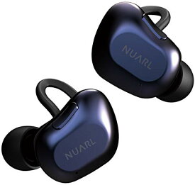 NUARL TWS 完全ワイヤレスイヤホン 連続10時間再生(最大35時間再生) aptX対応 HDSS採用 Bluetooth5.0 IPX4耐水 マイク リモコン付 DN(ディープネイビー)