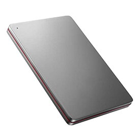 アイ オー データ ポータブルハードディスク 2TB USB 3.2 Gen 1(USB 3.0)対応 Black Red 日本製 HDPX-UTSC2K
