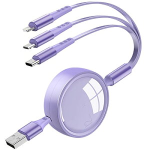 [dP[u  3in1 USB}`P[u 3C1 [dR[h 3䓯d\ USB Type C P[u Micro USB P[u iPhone Android ^CvC S@Ή 1.2m TL