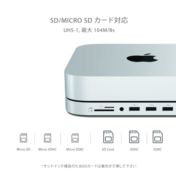 楽天市場】Satechi USB-C スタンドハブ NVMe/SATA SSDスロット (M1 Mac 