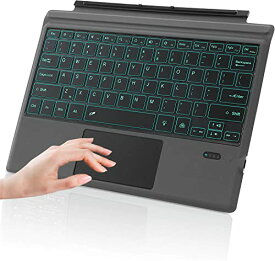 Surface Pro 7/Pro 7+/Pro 6 /Pro 5/ Pro 4/Pro 3 キーボード バックライト付き タッチパッド搭載 サーフェイス Pro 7 plus キーボード ケース 軽量 薄型 スマートワイヤレス Bluetooth キ