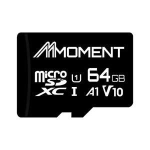 MMOMENT �}�C�N��SD�J�[�h 64GB MicroSDXC�J�[�h / Class10 / UHS-I / U1 / A1 / V10 / SD�A�_�v�^�[�t �Ǎ��ő�95MB/s