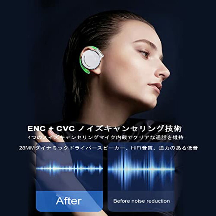 楽天市場】耳かけヘッドホン Bluetooth5.3 クリップヘッドホン 