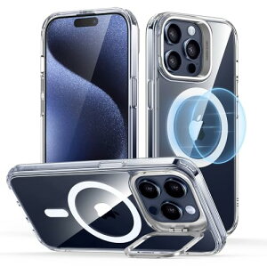ESR iPhone 15 Pro Max �P�[�X MagSafe�Ή� �ČRMIL�K�i�̕ی� �B��X�^���h �X�}�z�P�[�X ���h�~�w�� �N���A Classic�V���[�Y