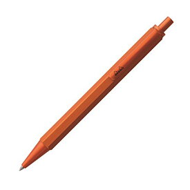 ロディア ボールペン スクリプト 0.7mm 六角形軸 アルミニウムボディ ヘアライン加工 低粘度油性インク オレンジ RHODIA cf9288