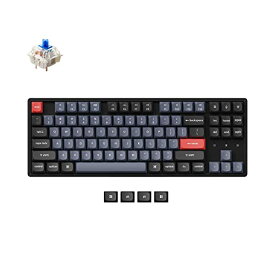 国内正規品 Keychron K8 Pro ワイヤレス カスタムメカニカルキーボード/QMK VIAプログラム可能/USレイアウト/RGBライト/ホットスワップ対応Gateron G Proメカニカルスイッチ/アルミフレーム/有線及びBluetoot