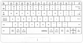 INNOPRESSO タッチパッド内蔵 マルチデバイス対応 Bluetooth ワイヤレスキーボード mokibo 英語配列 (ホワイト) MKB316US_WH