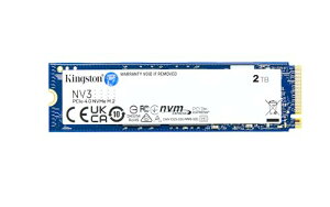 �L���O�X�g���e�N�m���W�[ Kingston SSD NV3 2TB PCIe Gen 4.0 x4 �ő�6,000MB/�b M.2 2280 NVMe ���K�㗝�X�ۏؕi 5�N�ۏ� SNV3S/2000G