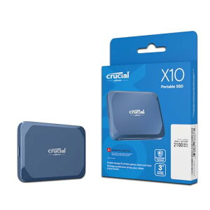 Crucial(�N���[�V����) X10 �O�t�� SSD 4TB USB3.2/Type-C iPhone15�V���[�Y����m�F�� �ő�Ǎ����x2100MB/�b ���K�㗝�X�ۏؕi Mylio���f�� CT4000X10SSD9-02