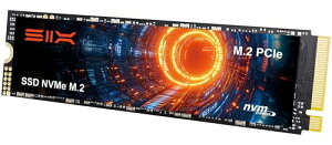 SIX NVMe M.2 SSD PCIe Gen4x4 1TB M.2 2280�K�i �ő�7350MB/s�Ǎ� - PS5�������[�g���Ή�/�q�[�g�V���N�t�� �m�[�gPC �f�X�N�g�b�v�p����SSD �Q�[�~���O������