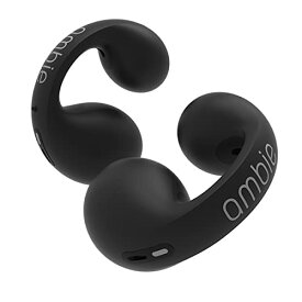 ambie sound earcuffs アンビー サウンド イヤカフ AM-TW01/BLACK/耳をふさがないながら聴き/完全ワイヤレス/最大6時間連続再生 ケース充電2回/CVC8.0対応マイク/QCC4030搭載/SBC, AAC, apt