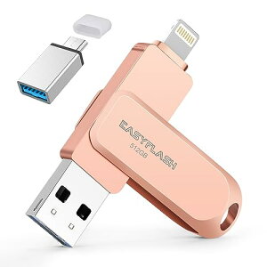 uMFiF؎擾v iPhonep usb tbVhCu usb Type-cRlN^ Ot Android/IOS/PCΉ (512G, Rose Gold)