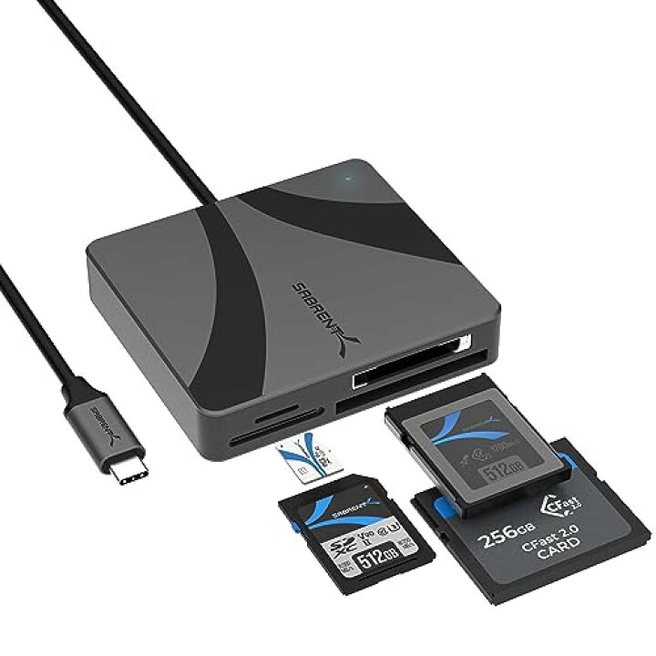 楽天市場】SABRENT USB-Cマルチカードリーダー CFexpress Type B 