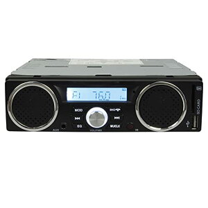 MAXWIN ���f�B�A�v���[���[ 1DIN FM/AM���W�I AUX USB/SD�J�[�h�Ή� Bluetooth���� �ԍڗp 1DIN�f�b�L �X�e���I�X�s�[�J�[���� 12V/24V�ԃ��f�� 1DINSP002A