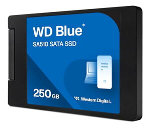 ウエスタンデジタル(Western Digital) WD Blue SATA SSD 内蔵 250GB 2.5インチ (読取り最大 555MB/s 書込み最大 440MB/s) PC メーカー保証5年 WDS250G3B0A-EC SA510 国内