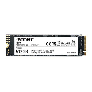 Patriot Memory P300 512GB M.2 SSD 2280 NVMe PCIe Gen 3x4 ^SSD P300P512GM28