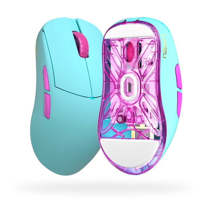 楽天市場】Lamzu Atlantis Mini Pro ゲーミングマウス Miami Blue 軽量 