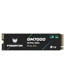 Acer Predator M.2 SSD 2TB GM7000 DRAMキャッシュ搭載 NVMe1.4 2280 PCIe Gen4 4 超高速(最大読み込み：7400MB/s、最大書き込み：6700MB/s) 内蔵SSD 高耐久 3D NAND T