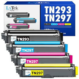 LxTek Purify TN-293 TN-297 ブラザー 用 互換トナーカートリッジ TN293 TN297 Brother 用 大容量 MFC-L3770CDW HL-L3230CDW トナー TN293BK + TN297 合計4色セット 2