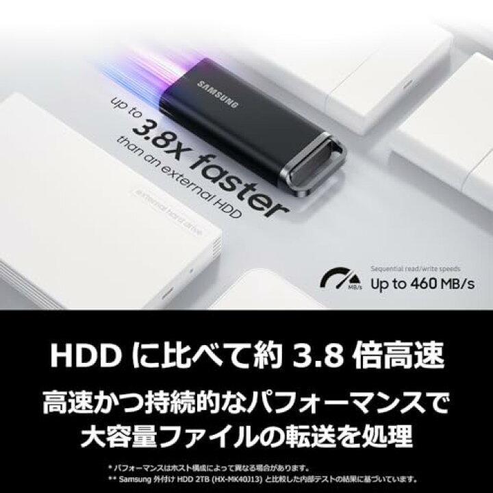 楽天市場】Samsung T5 EVO 8TB 外付けSSD USB 3.2 Gen 1 MU-PH8T0S-IT 