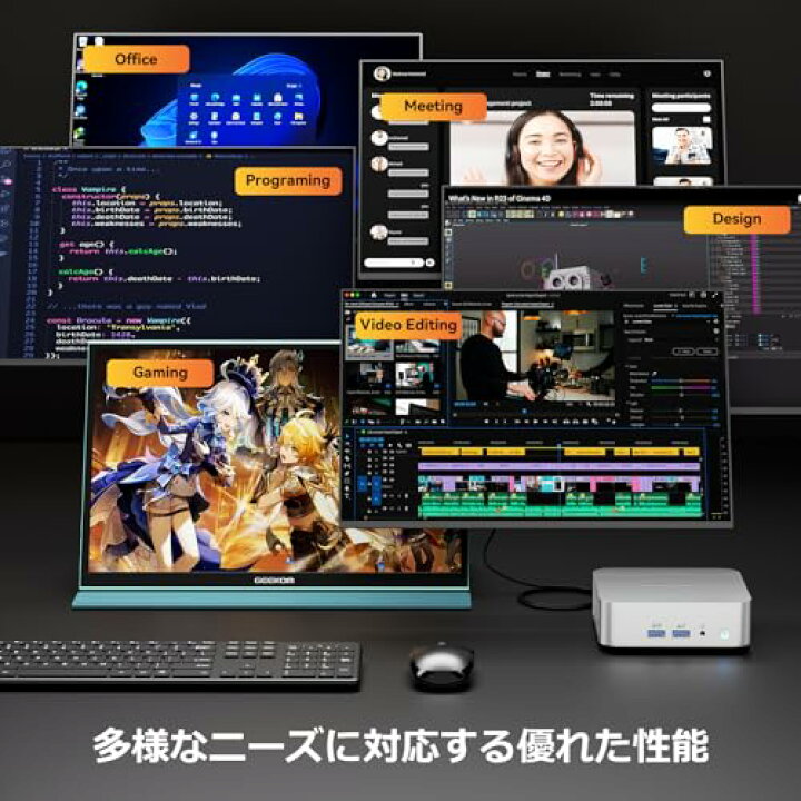 楽天市場】GEEKOM ミニPC A8 シリーズ 、AMD Ryzen 9 8945HS 8コア/16 