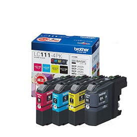 ブラザー純正 インクカートリッジ4色パック(エコパッケージ) LC111-4PK-E 対応型番:DCP-J957N、DCP-J557N、MFC-J727D/DW 他
