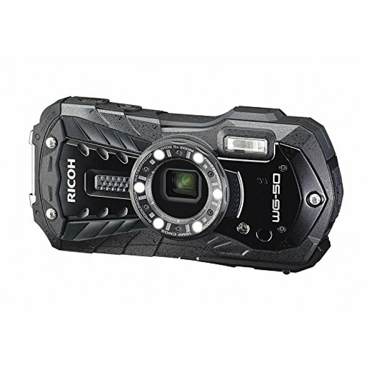 楽天市場】RICOH 防水デジタルカメラ RICOH WG-50 ブラック 防水14m耐 