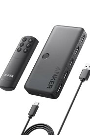 Anker HDMI Switch (4-in-1 Out, 4K HDMI) セレクター リモコン付き 4K HDR 3Dコンテンツ対応 HDMI 切替器 MacBook Pro/Air Switch Xbox 360 PS4 / PS5 他